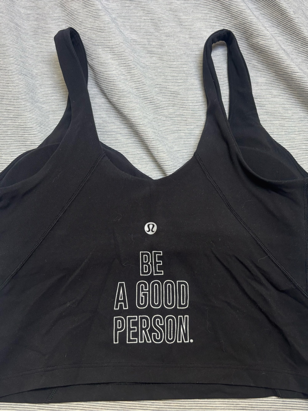 lululemon athletica Black 'Be A Good Person' Graphic Tank